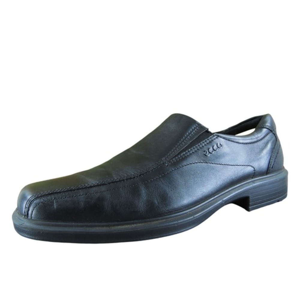 Ecco‎ Men's  Loafer Black Leather Size 45M Gently Used 2025